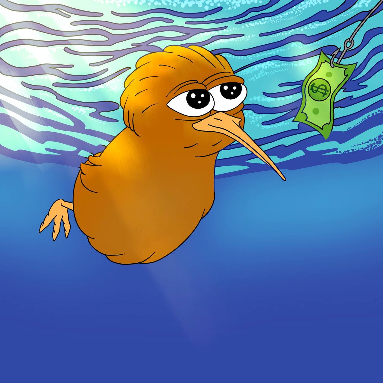 Kiwi Fishing for Money